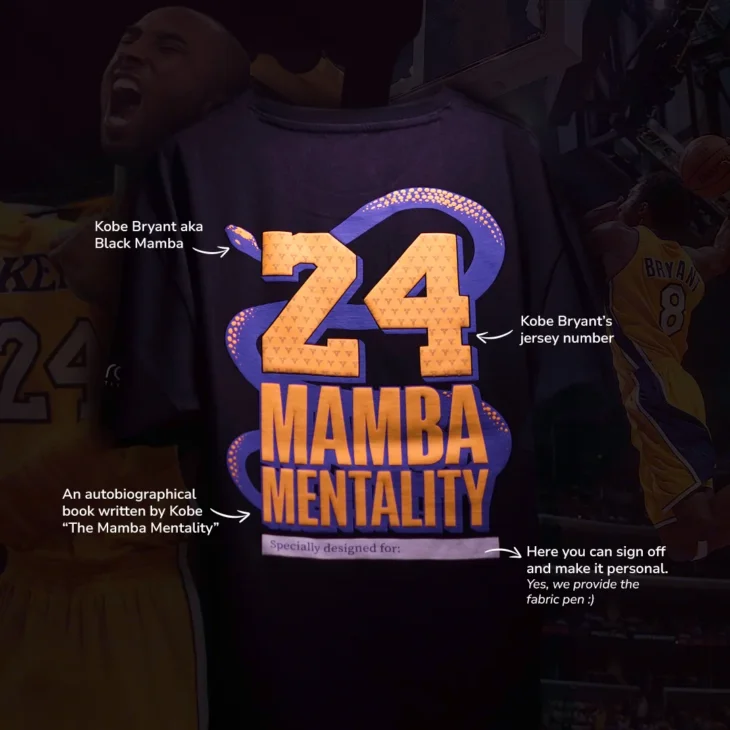 Kobe Bryant Black Oversized T-Shirt