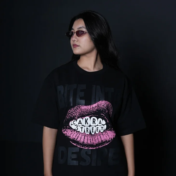 Bite Into Desire Oversized T-Shirt - Image 3