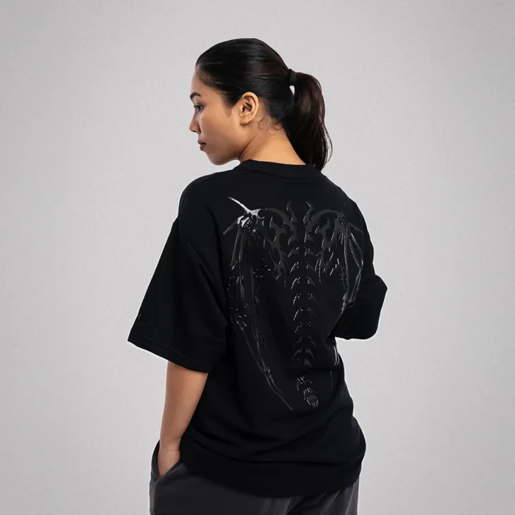 Metal Heart Oversized T-Shirt