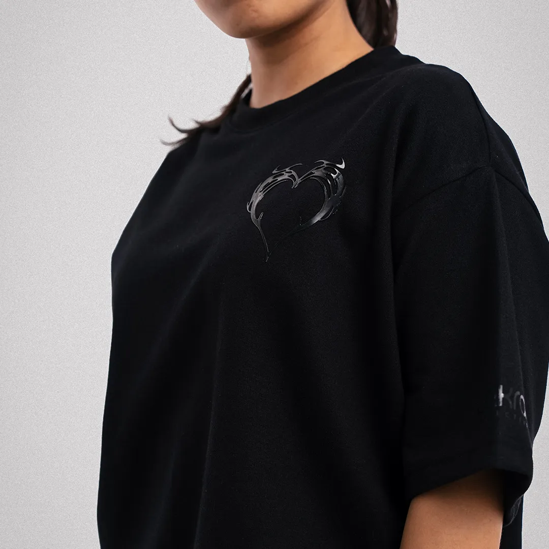 Metal Heart Oversized T-Shirt - Image 5