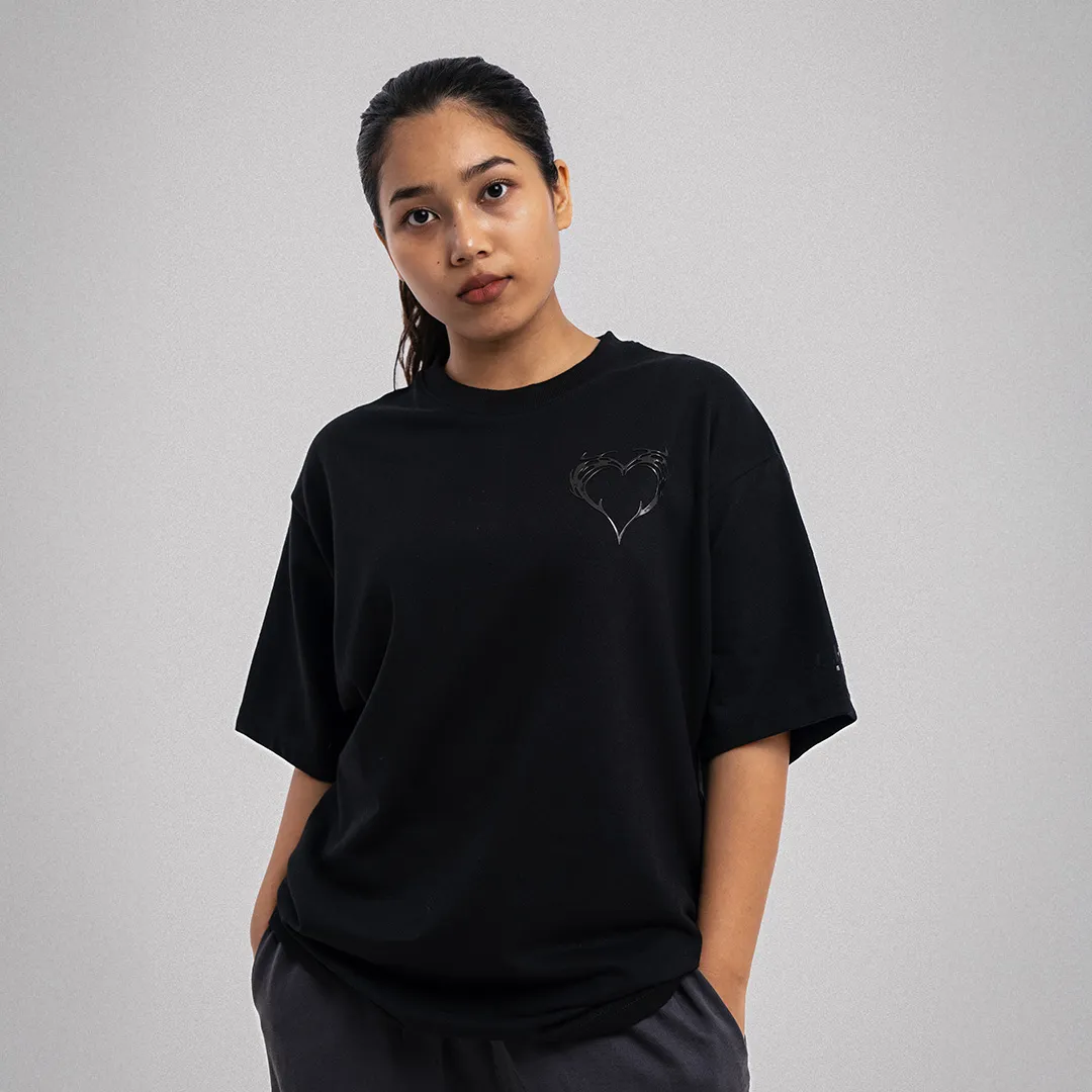 Metal Heart Oversized T-Shirt - Image 4